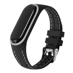 Elastomerinis dirželis LIFESTYLE XIAOMI Mi Band 7 juodas (03)