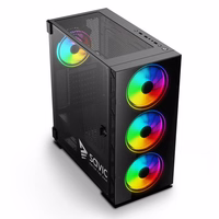 SAVIO PC Case Prime X1 ARGB Glass Juoda