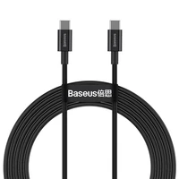 Baseus kabelis Superior PD USB-C - USB-C 2,0m juodas 100W