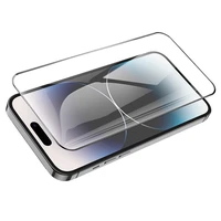 Borofone grūdintas apsauginis stiklas BF6 Diamond Armor viso ekrano HD Iphone 15 Pro telefonui - 10 vienetų rinkinys