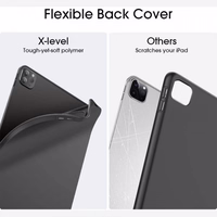 Dėklas X-Level Kite skirtas Samsung X800 / X806 (Tab S8 Plus) / T730 / T736 (Tab S7 FE) T970 / T976 (Tab S7 Plus) pilkas