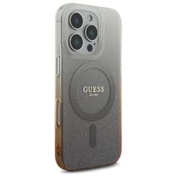 Guess IML Blizgučių gradientas Magnetinis dėklas telefonui iPhone 16 Pro - rudas