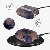 Tech-Protect Lamano deklas AirPods Pro 1 / 2 - rudas-violetinis