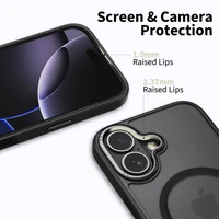 Tech-Protect MagEdge Magnetinis dėklas telefonui iPhone 17 - matinė juoda