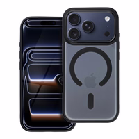 MATTE MAG COVER dėklas telefonui, suderinamas su MagSafe, skirtas IPHONE 17 Pro, juodas