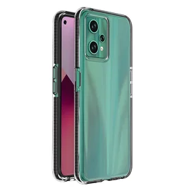 Spring dėklas Realme 9 Pro silikoninis dangtelis su rėmeliu juodas