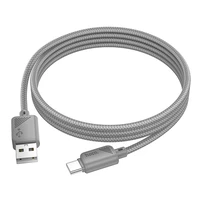 Kabelis USB-A į USB-C Hoco 3A 1 m X113 pilkas