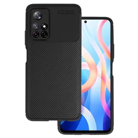 Vennus Carbon Elite dėklas telefonui Xiaomi Redmi Note 11 5G/Note 11S 5G/Poco M4 Pro 5G juodas
