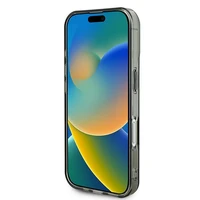 Guess IML Rhinestones Magnetinis dėklas telefonui iPhone 16 - juodas