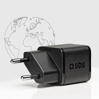 SBS TETRGAN1C20K 20W GaN USB-C sieninis įkroviklis su Power Delivery - juodas