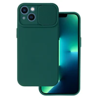 Camshield Soft dėklas telefonui Iphone 13 tamsiai žalia