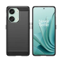 Carbon Case silikoninis dėklas telefonui OnePlus Ace 2V/OnePlus Nord 3 - juodas