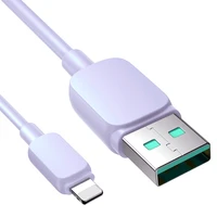 Joyroom Multi-Color Series A14 Lightning / USB-A 2.4A 1.2 m kabelis - violetinis