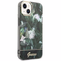 Guess GUHCP14MHGJGHA iPhone 14 Plus 6.7 "žalias/žalias kietas dėklas Jungle Collection