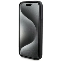 Guess 4G Metal Logo dėklas telefonui rinkinys iPhone 15 + 5000mAh Magnetinė išorinė baterija - juoda