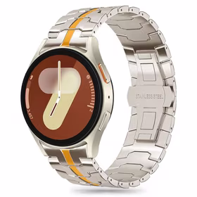 TECH-PROTECT STAINLESS LINE SAMSUNG GALAXY WATCH 4 / 5 / 5 PRO / 6 / 7 / FE TITANIUM/ORANŽINIS