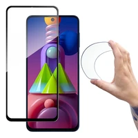 Wozinsky pilnas dangos Flexi Nano stiklo plėvelė grūdintas stiklas su rėmeliu Samsung Galaxy M51 juodas