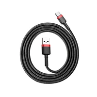 Baseus kabelis Cafule USB - USB-C 1,0 m 3A raudonas-juodas