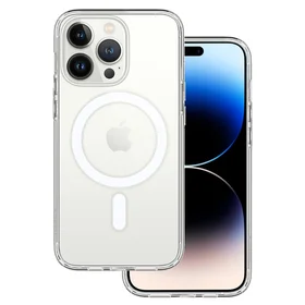Akrilinis magnetinis dėklas Iphone 16 Pro skaidrus