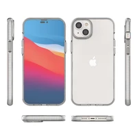 Spring Case dėklas telefonui iPhone 14 Plus silikoninis dėklas su rėmeliu šviesiai mėlynas