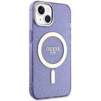 Guess GUHMP14MHCMCGU iPhone 14 Plus 6.7" violetinis auksinis dėklas MagSafe