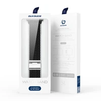 Dux Ducis dirželis (Mixture II versija) dirželis Apple Watch Ultra, SE, 9, 8, 7, 6, 5, 4, 3, 2, 1 (49, 45, 44, 42 mm) pintas diržas apyrankė juodas