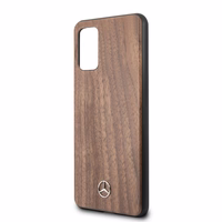 Mercedes Wood Line Walnut dėklas telefonui Samsung Galaxy S20+ – rudos spalvos