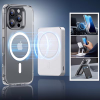 ESR Classic Hybrid Halolock Magnetinis dėklas telefonui + grūdintas stiklas iPhone 16 Pro Max - pusiau skaidrus