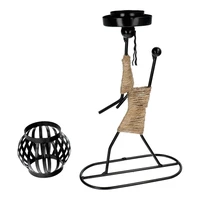 Dekoratyvus metalinis žvakidė ART DECO Afrika modelis E IALC-1