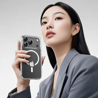 Rock Crystal Shield Serijos Magnetinis Dėklas Iphone 17 Air permatomas