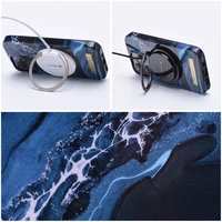 FORCELL F-PROTECT Mirage dėklas telefonui suderinamas su MagSafe IPHONE 15 Plus vandenyno marmuras