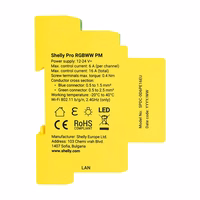 Shelly RGBWW Pro WiFi 5 kanalų DIN bėgio apšvietimo valdiklis