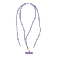 SWING (8mm) Telefono dirželis, Telefono pakabukas su reguliuojamu ilgiu / virvės ilgis 165cm (maks. 82.5cm kilpoje) / ant peties arba kaklo - violetinis
