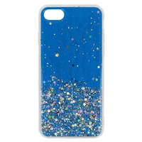 Skaidrus dėklas telefonui Iphone 7 / 8 / SE 2020/SE 2022 Tamsiai mėlynas