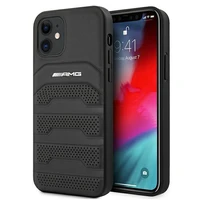 AMG odinis dėklas su įspaustomis linijomis iPhone 12 mini - juodas
