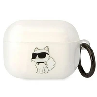 Karl Lagerfeld KLAPHNCHTCT Airpods Pro dėklas permatomas Ikonik Choupette