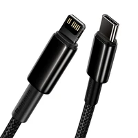 Baseus kabelis Tungsten PD USB-C - Lightning 2,0 m juodas 20W