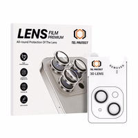 Apsauginis stiklas kameros lęšiams Tel Protect 3D Lens ant kameros Iphone 15/15 Plus skaidrus (2 vnt.)