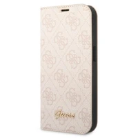 Guess GUBKP14XHG4SHP iPhone 14 Pro Max 6.7 "rožinė / rožinė knyga 4G Vintage Gold Logo