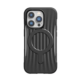 Raptic X-Doria Clutch dėklas iPhone 14 Pro su Magnetine galinė juoda danga