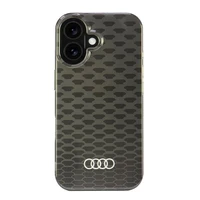 Audi IML Siuvinėjimo raštas Magnetinis iPhone 16 6.1" juodas/juodas kietas dėklas AU-IMLMIP16-Q5/D3-BK