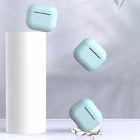 AirPods dėklas silikoninis minkštas ausinėms rožinis (C)