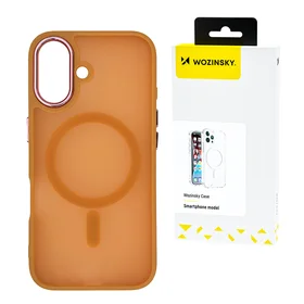Wozinsky Mados dėklas Magnetinis Samsung Galaxy S25 - Oranžinis