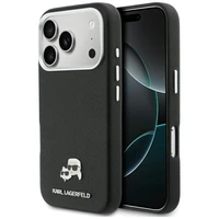 Karl Lagerfeld case for iPhone 17 Pro Max 6,9" HC MAGSAFE PU FW W/ K&C HEAD PIN BLACK
