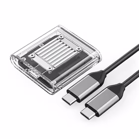Orico TC20-M2-10G M.2 NVME USB-C 3.2 diskų dėklas - skaidrus
