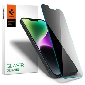 Spigen Glas.tR Slim Privacy Apsauginis stiklas skirtas iPhone 13 / 13 Pro / 14 / 16e