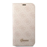 Guess GUBKP14XHG4SHP iPhone 14 Pro Max 6.7 "rožinė / rožinė knyga 4G Vintage Gold Logo