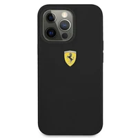 Ferrari FESSIHCP13LBK iPhone 13 Pro / 13 6.1" juodas/juodas kietas dėklas silikoninis