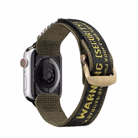Dux Ducis dirželis (lauko versija) Apple Watch Ultra dirželis, SE, 9, 8, 7, 6, 5, 4, 3, 2, 1 (49, 45, 44, 42 mm) nailoninė apyrankė geltona