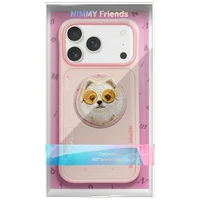 Nimmy Glasses Cool Dog magnetinis dėklas telefonui iPhone 17 - rožinis